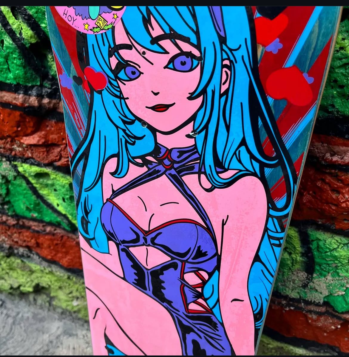 Tabla Alebrije 8.0 ¨Friki Bunny Blue¨