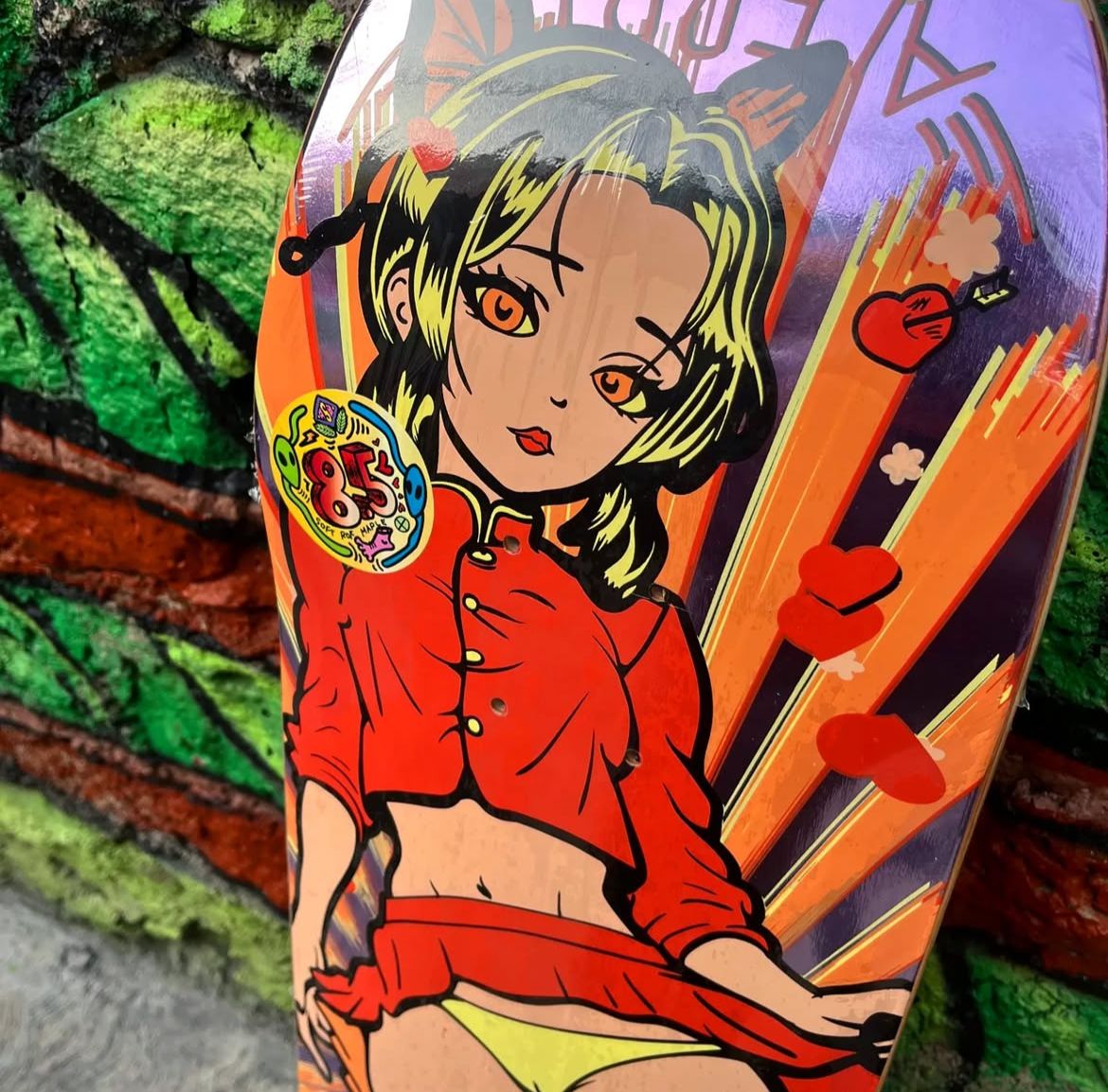 Tabla Alebrije 8.5 ¨Friki cabello amarillo¨