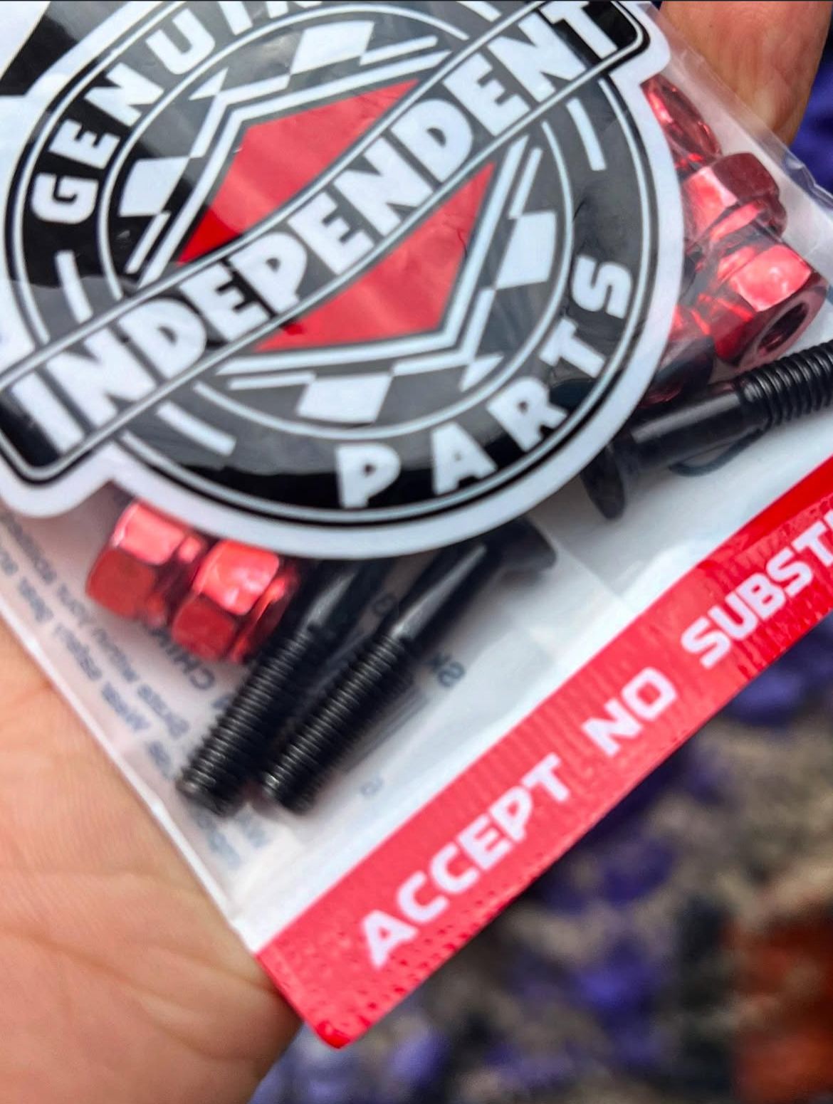 Tornillos Independent Phillips ¨BLACK/RED¨