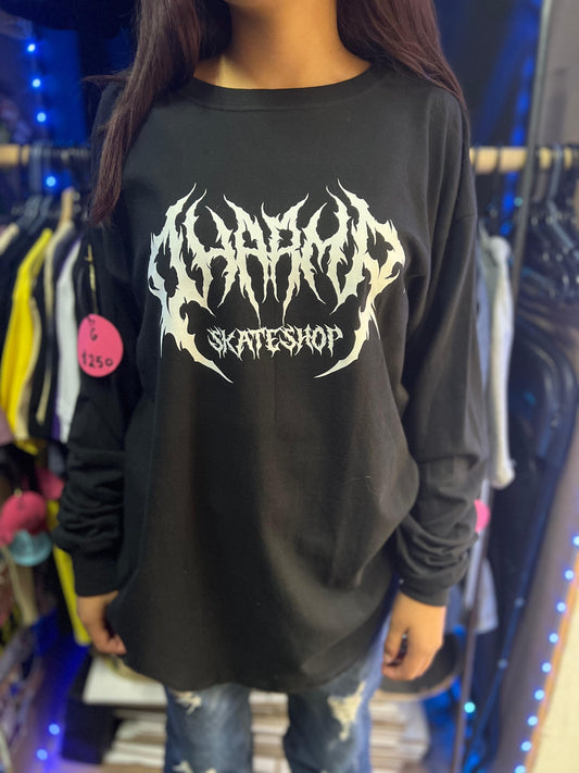 Playera “Dharmayera manga larga N/B ”