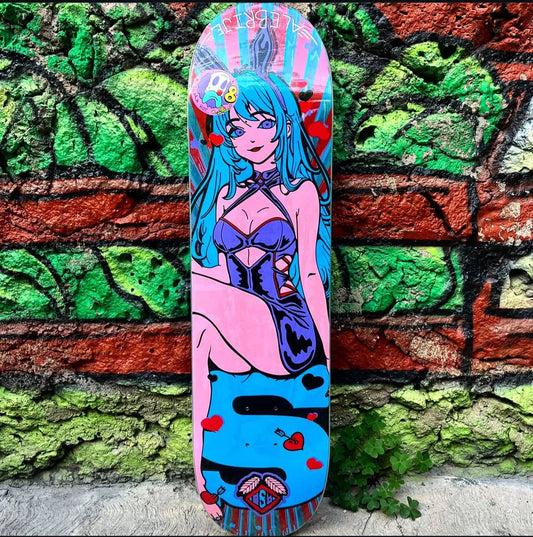 Tabla Alebrije 8.0 ¨Friki Bunny Blue¨