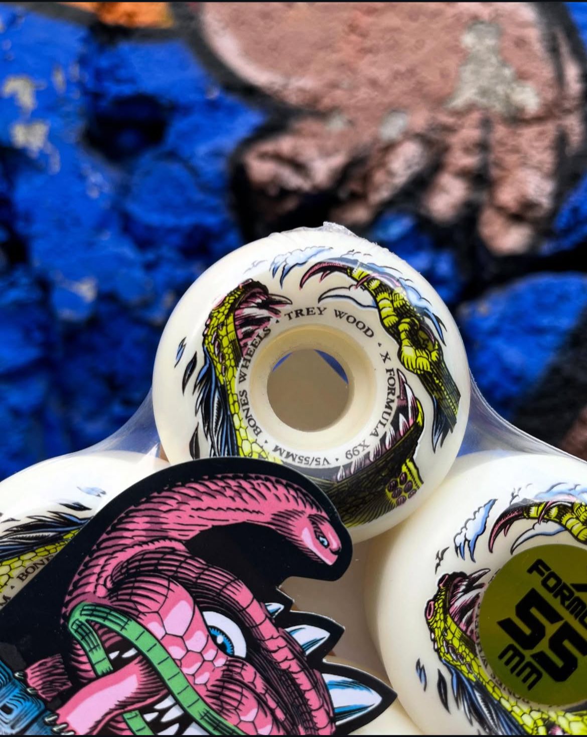 Ruedas BONES Dino-Sortas ¨55mm X99¨